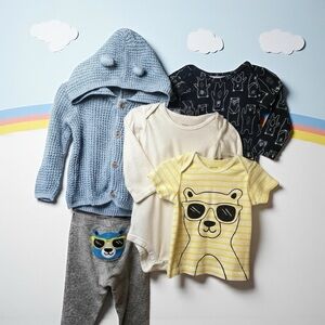 Carter's Blue and Gray Kids Hoodie Set